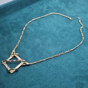 Vintage necklace chain fashion jewelry statement gold