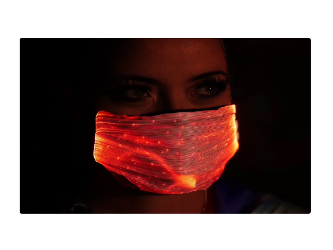 Unisex LED Illuminated Light Up Face Mask Light 7 Color Etsy