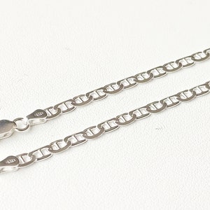 925/1000 solid silver chain, 3.5 mm marine mesh