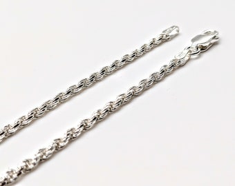 Chaîne en argent 925/1000 Maille Corde 2,3 mm