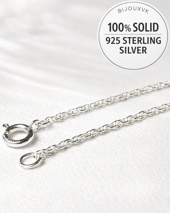 18K OR JAUNE BLANC Chaîne Solide COLLIER Massif Maille Homme Femme 750% Italie EUR 1.114,66 - FR