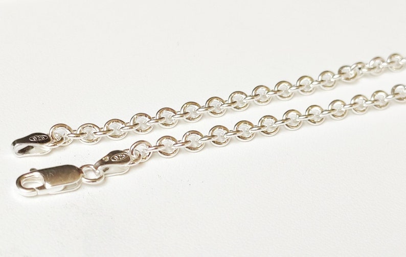 Sterling silver forçat chain 3,9mm