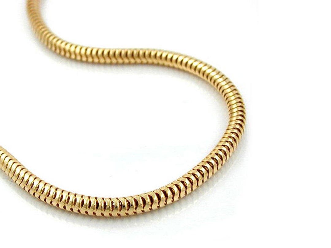 14 Carat Gold Plated Chain Snake Mesh European Gold Plated high Quality