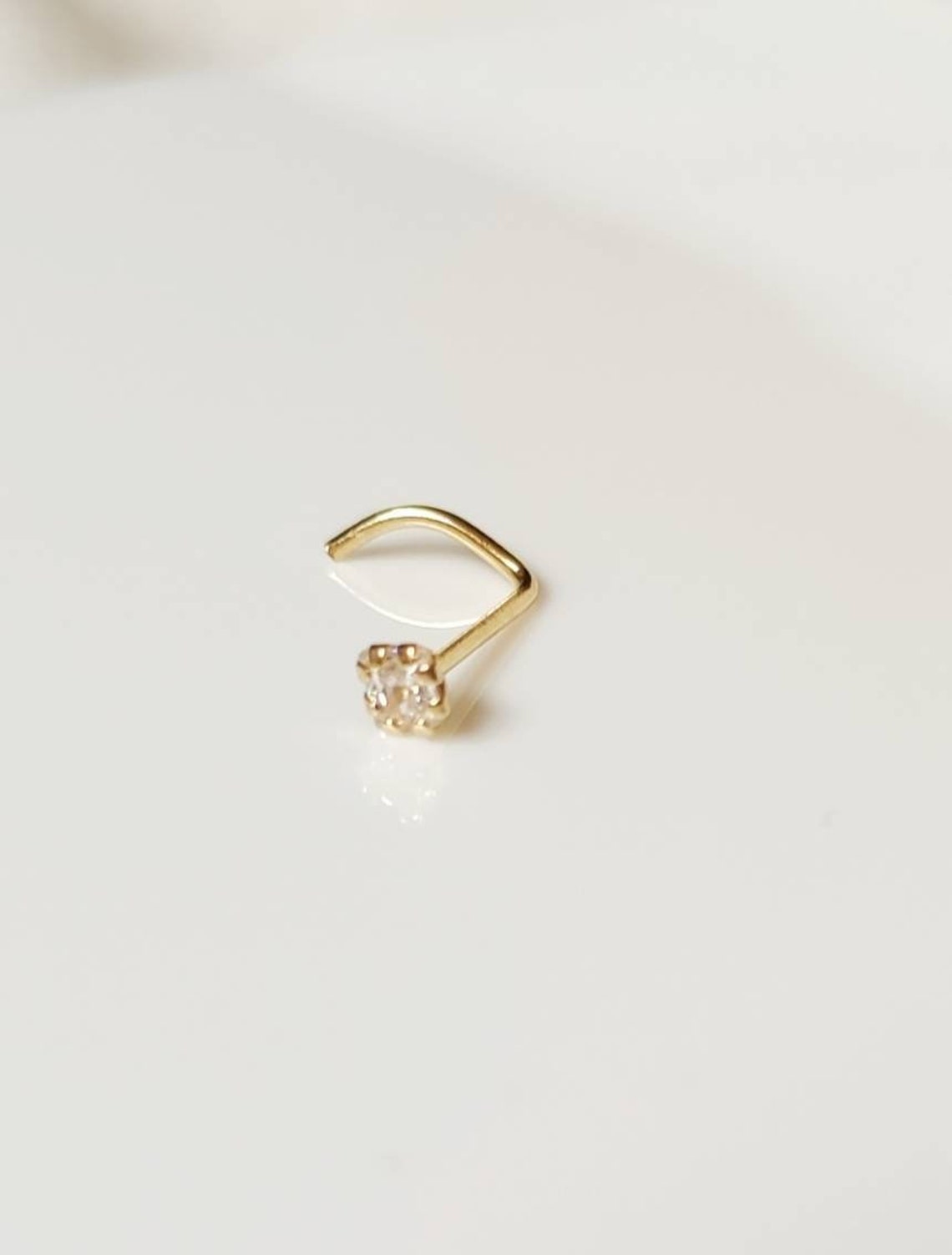 Anneau De Nez (piercing) En Or Jaune Massif 9 Carats - Marque Jewellerybox, Neuf étiqueté