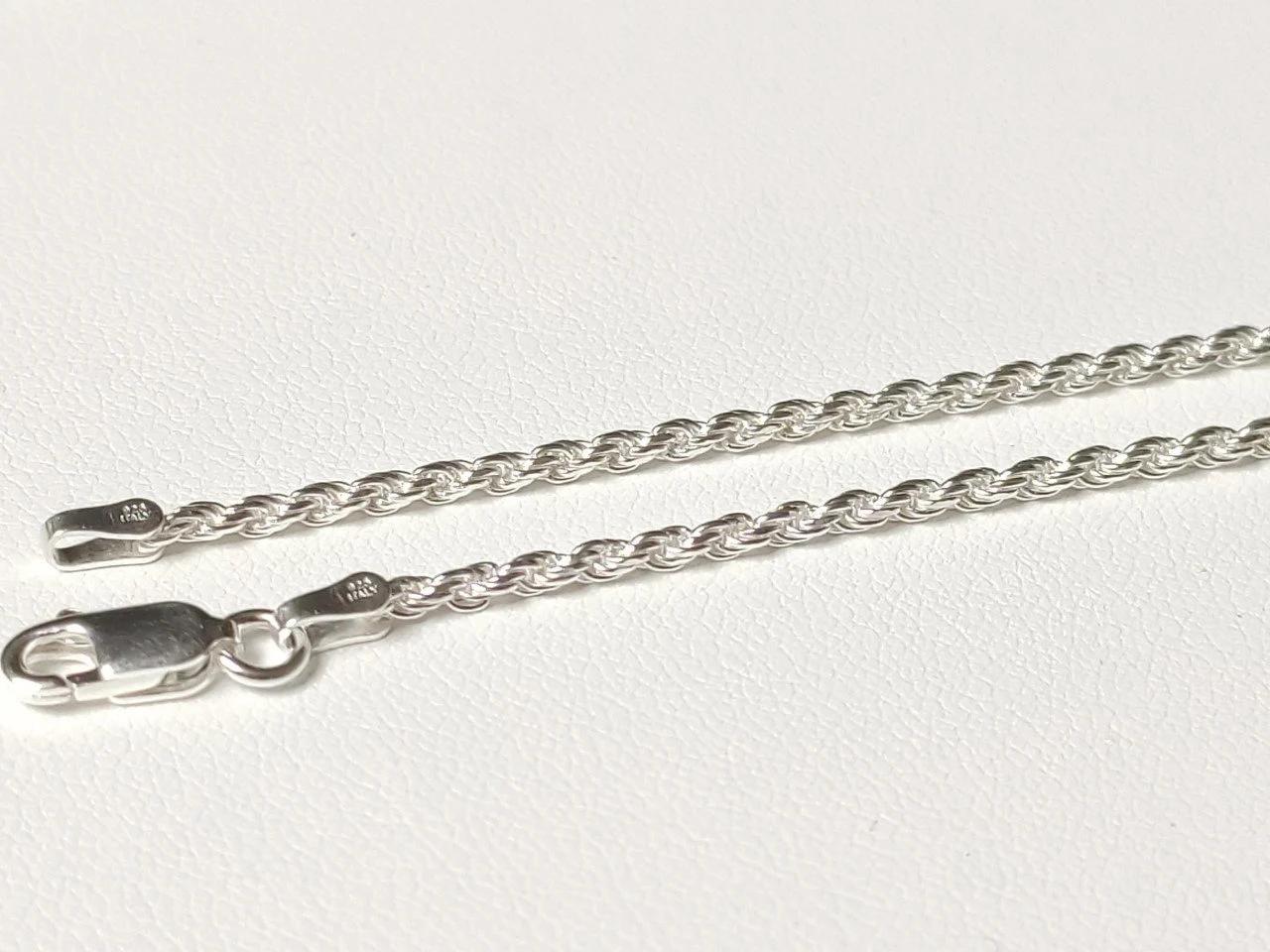 Chaîne Maille Corde En Argent 925/1000 - Réf. VVRAHA - Cookson - Neuf Avec étiquettes