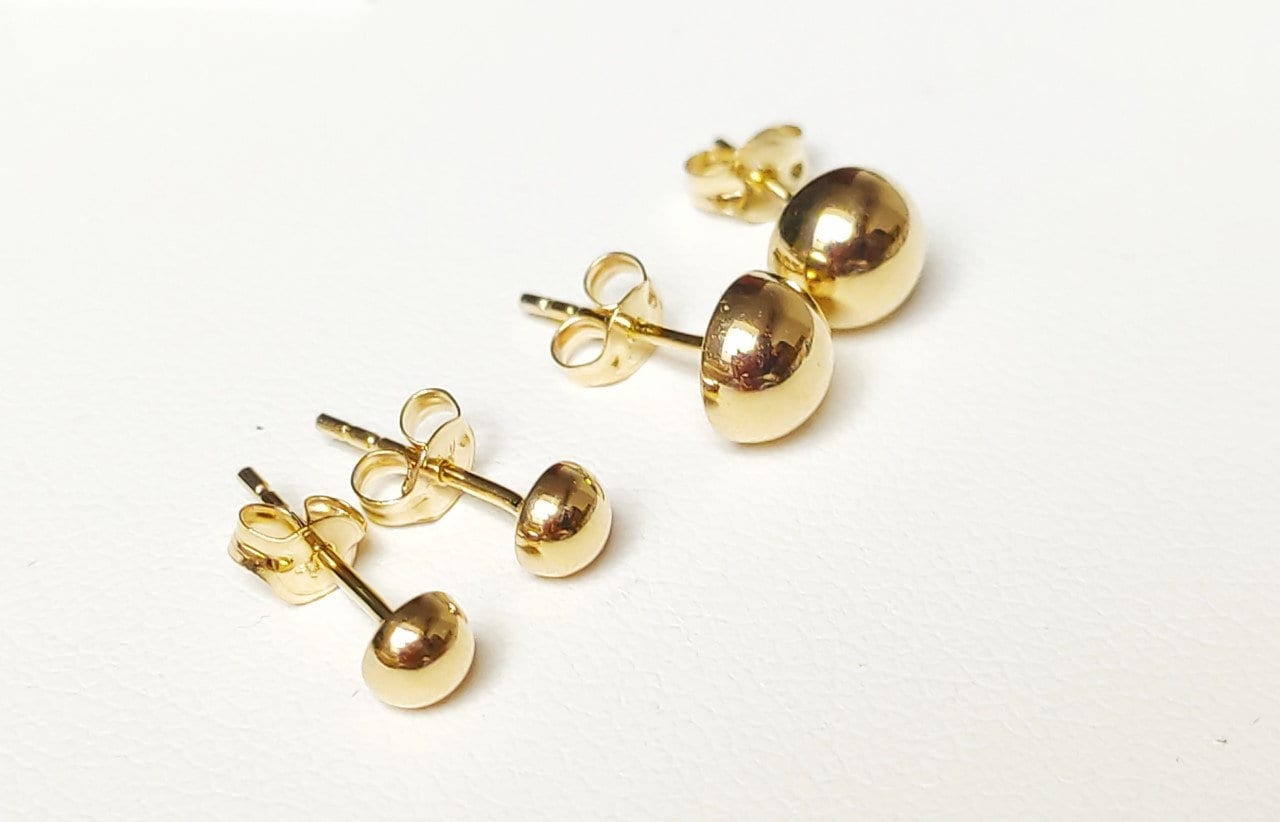 アクセサリー 18k ball earrings Amazon.com: 18K Gold Plated Sterling Silver Stud Earring