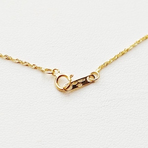 18k Solid Gold Singapore Chain (750/1000) – 1.1mm Twisted Link – 18K Gold Necklace for Women and Men – Gift Box and Pouch image 5
