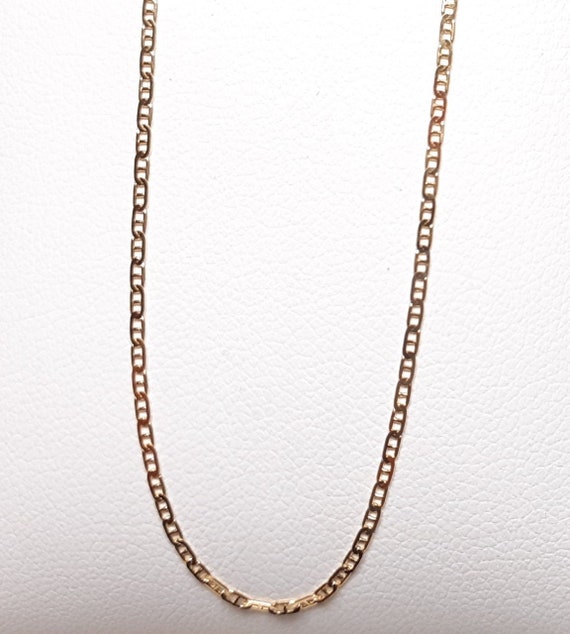 Solid 18K 18K 750/1000 Yellow Gold Chain Navy Square 40cm - Etsy