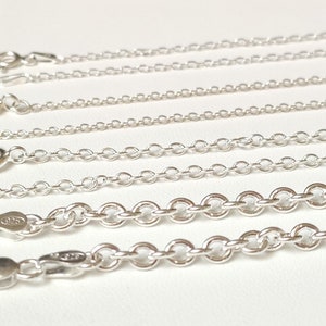 Sterling silver forçat chain image 1