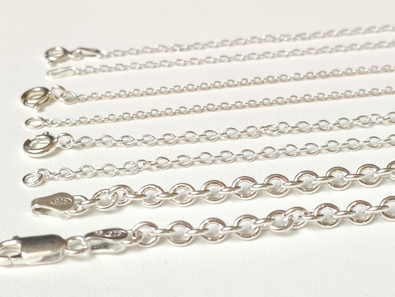 Sterling silver forçat chain image 1