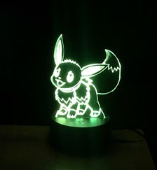 Eevee Bedroom Lamp 3D Effect Pokémon Gift