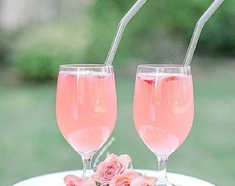 Glacier Clear Single Straw, Custom Text or Logo Straw, Reusable Drinking Straws, Colorful Glass Straw, Drinking Straw, Party Straw,Drinkware