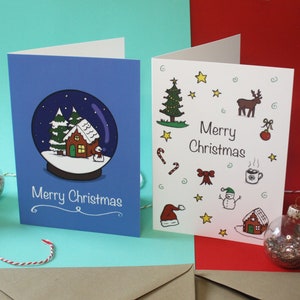 Cute Christmas card set