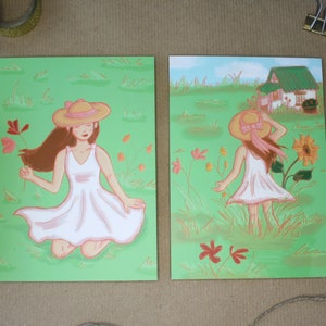 Jeu de cartes postales Flower girl