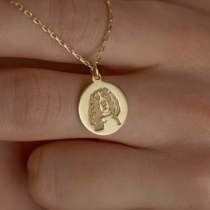 Real 14k Solid Gold English Springer Spaniel Dog Necklace - Custom Pet Portrait Pendant - Dainty Pet Jewelry - Best Friend By Demir Uluer