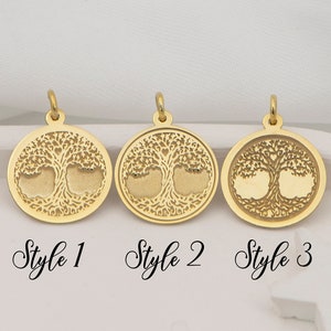 Real 14k Solid Gold Tree of Life Necklace By Demir Uluer - Personalized Tree Of Lİfe Pendant - Family Tree of Life Jewelry - Gift For Her