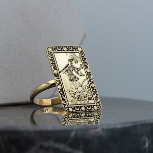 Astrology Ring The Fool Tarot Card Ring Silver Tarot Jewelry Tarot Gifts Gift For Her Mom Gifts Personalized Ring by Uluer jewelry