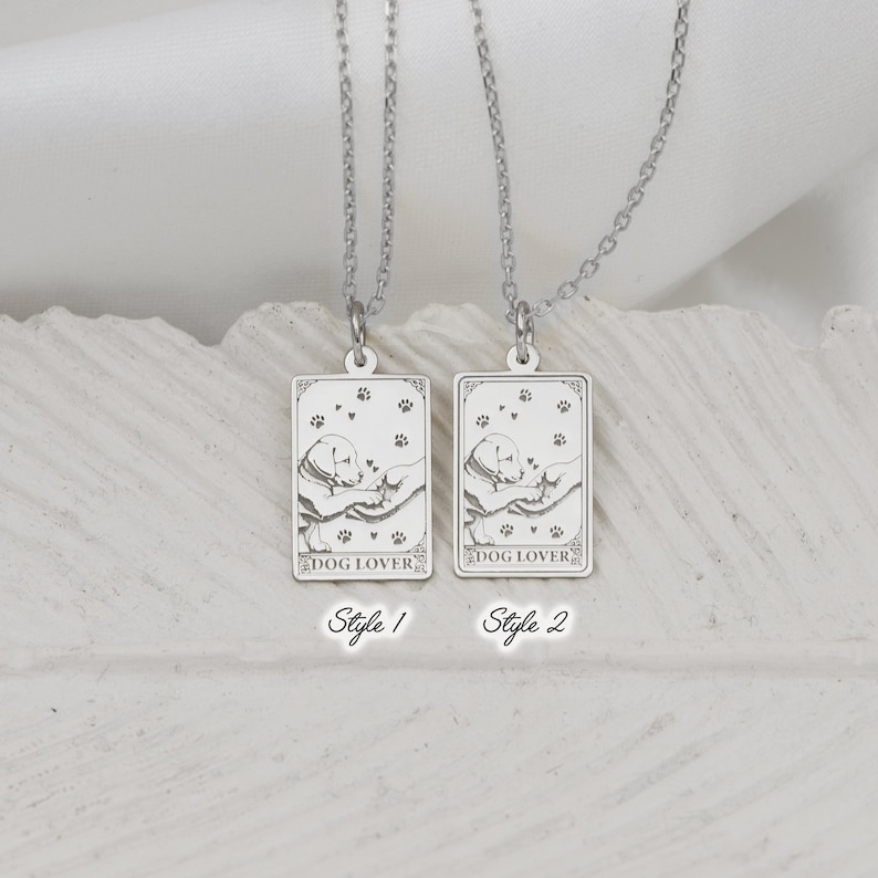 14K Solid Gold Dog Lover Pendant Luxury Pet Jewelry Gift for Dog Moms