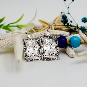 Tarot Card Earrings  Judgement Gold or Silver-Tarot Jewelry Gifts-Gold Magical Earrings-Mystical Earrings Gifts For Her Gift For Mom Uluer