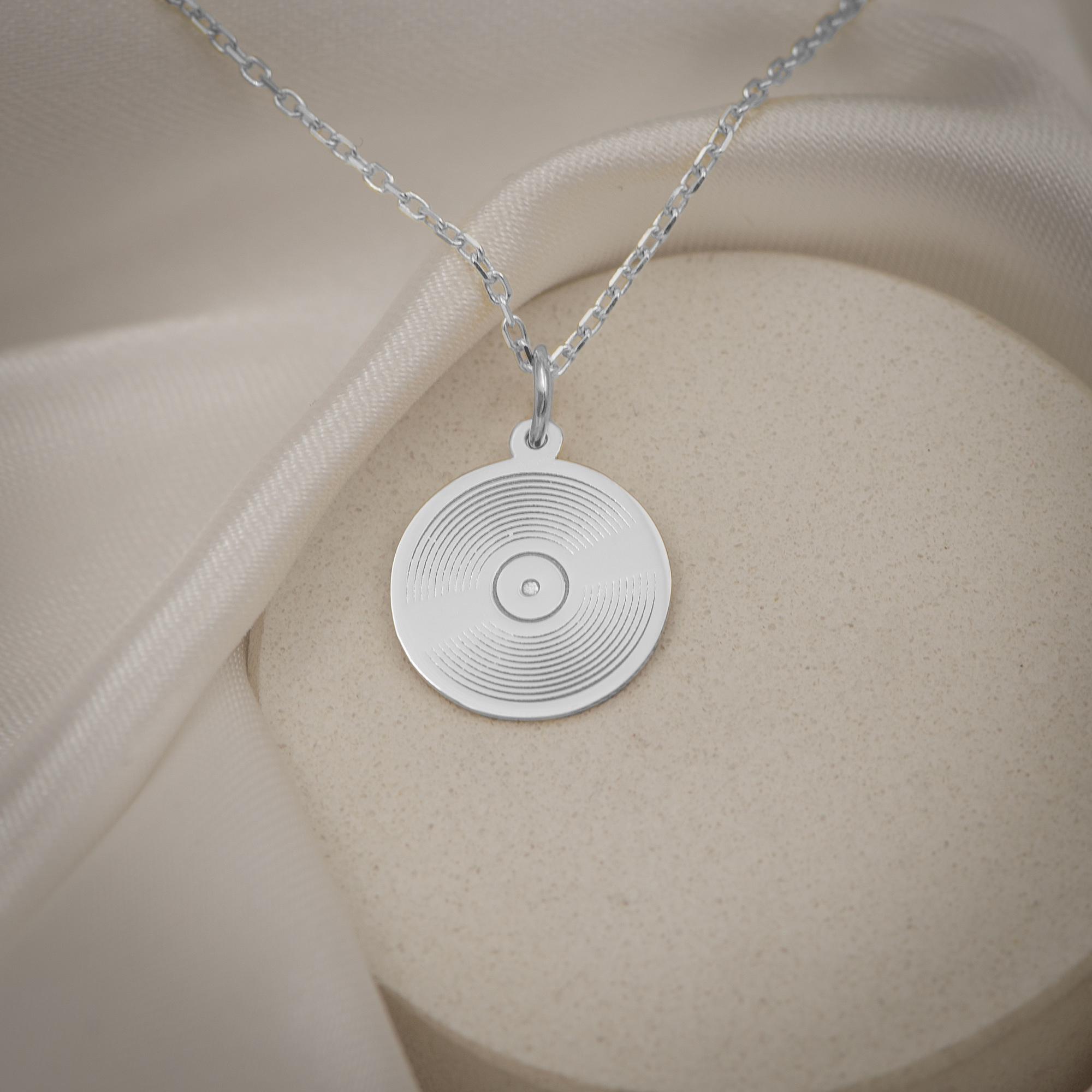 14k Gold Necklace Women 14K Solid Gold Logo Necklace Death Row