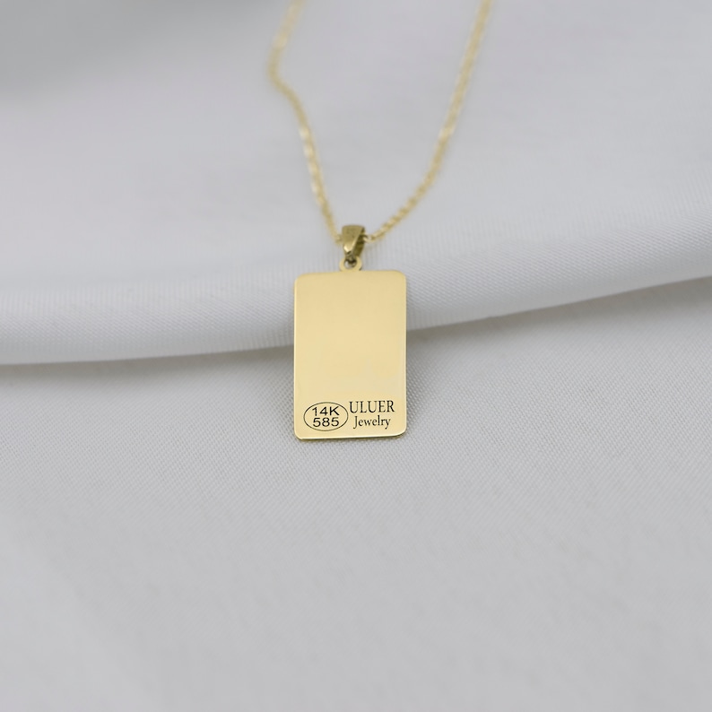 14k Solid Gold Tarot Necklace the Empress Tarot Card Jewelry Etsy