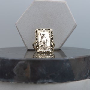 Gold Tarot  Ring The Magician - Astrology Ring Gold - Tarot Card Ring - Gift For Her - Mom Gifts - Personalized Ring by Uluer jewelry