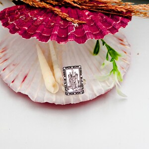 Three of Cups Tarot Card Ring Silver Magical Jewelry Tarot Jewelry Gold Tarot Gift Gifts For Women Mom Gifts Silver Tarot Ring Uluer jewelry