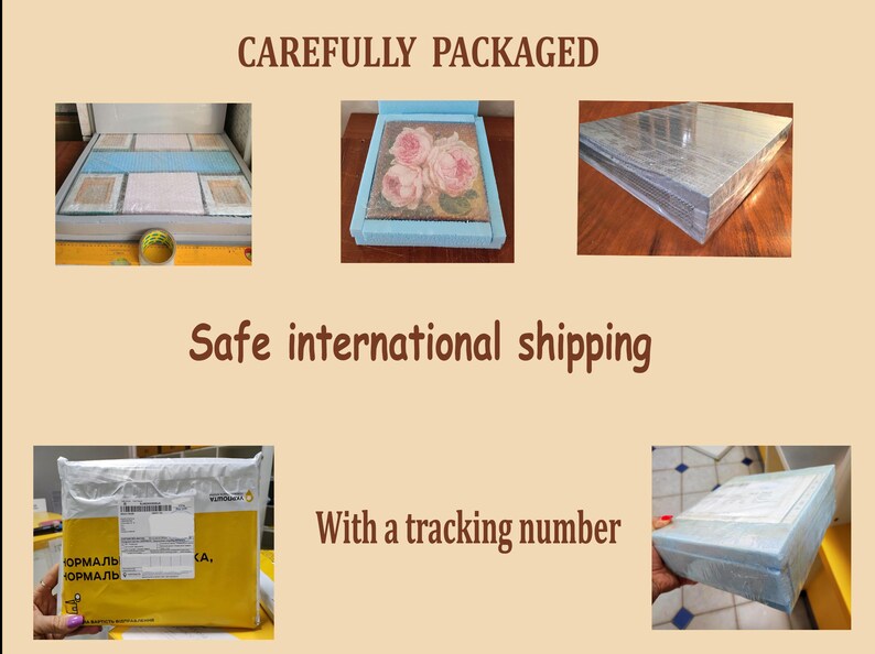 Carefully packaged. Safe international shipping with tracking number.