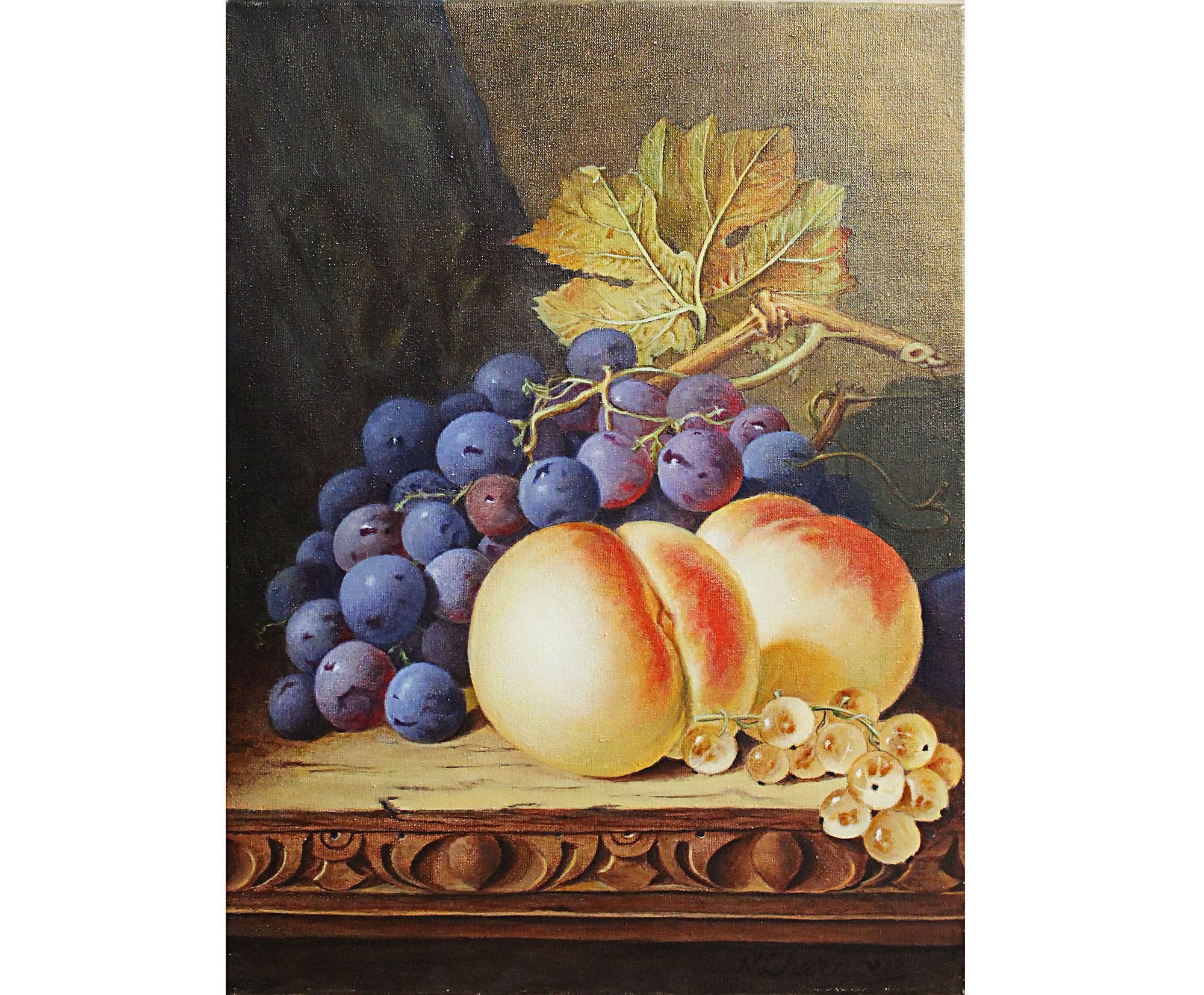 Art & Collectibles Painting Still Life Grapes Original oil Painting