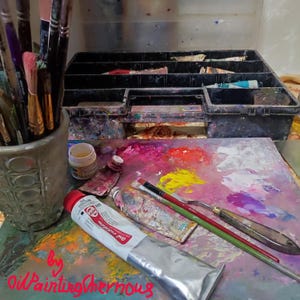 Strawberry oil painting