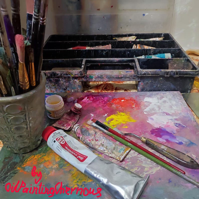 Strawberry oil painting