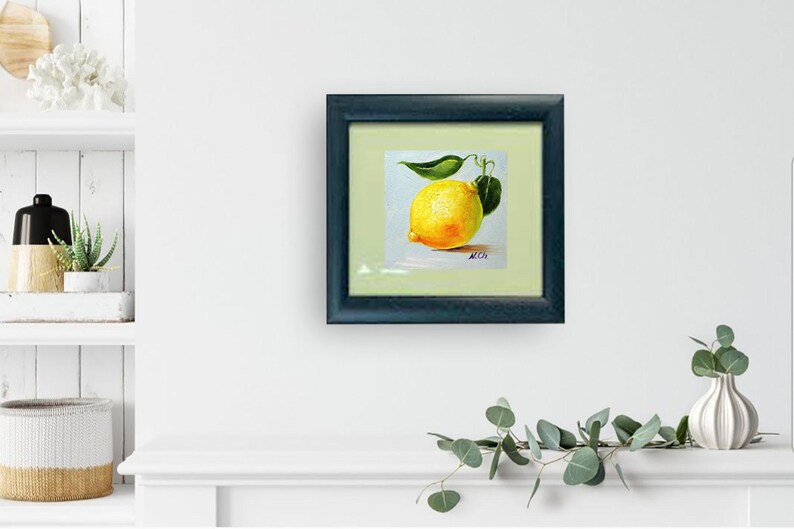 Lemon oil painting.