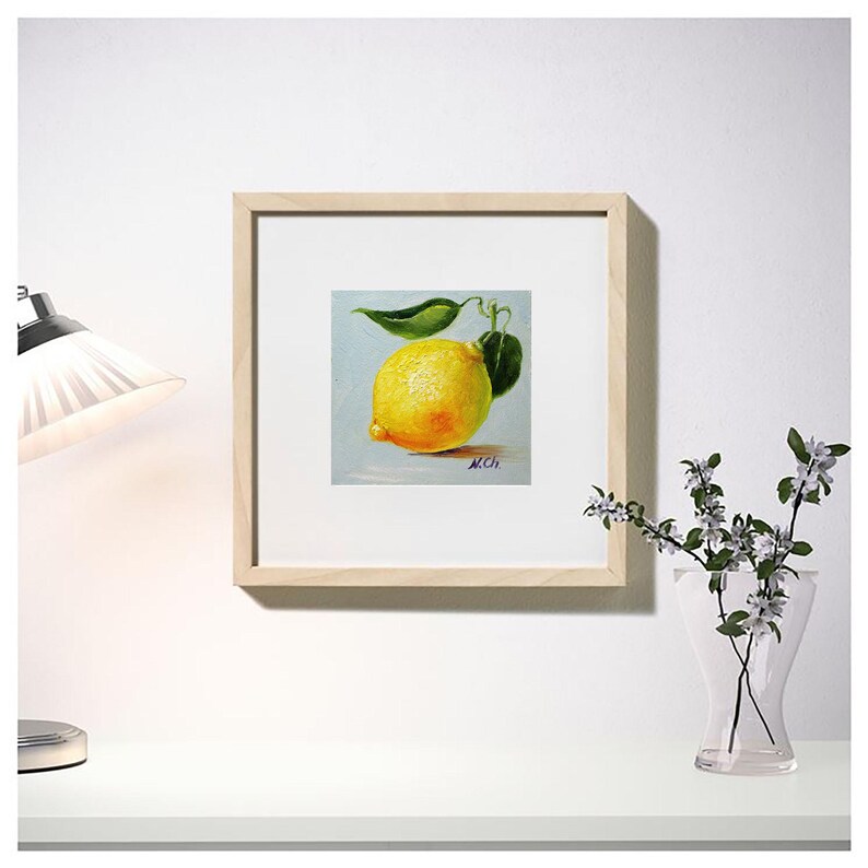 Lemon oil painting.