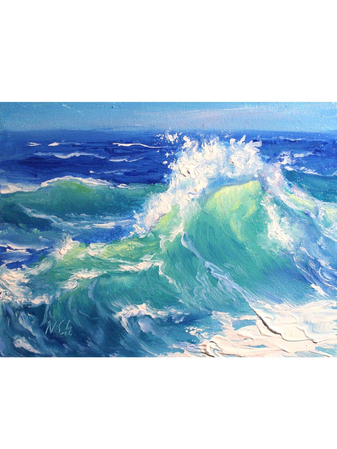 【P30号】good blue(call) 油絵 oil painting P30号】good blue(call) 油絵 oil painting P30号】good blue