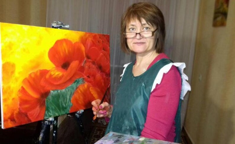 Oil painting in progress