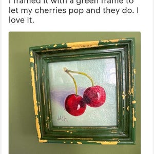 Strawberry oil painting