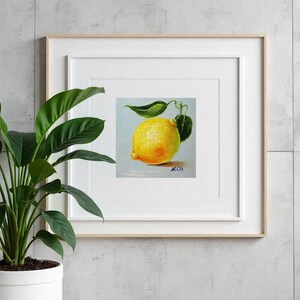 Lemon oil painting.