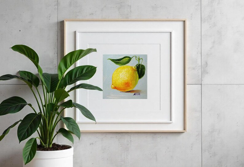Lemon oil painting.