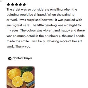Lemon oil painting.