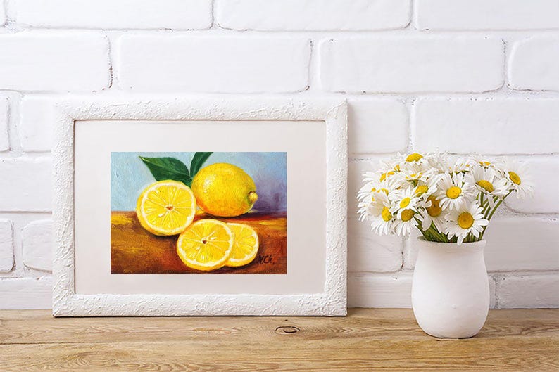 Lemon oil painting