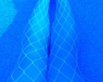 White Whalenet Tights: XL-XXXL High Waist Rave Fishnet
