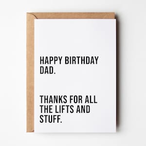 Carte d'anniversaire papa, carte d'anniversaire drôle pour papa, merci pour les remontées mécaniques, cartes de joyeux anniversaire papa, cartes d'anniversaire drôles pour papa, carte papa, pour lui