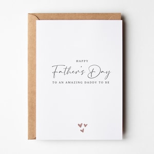 Future carte de fête des pères, carte de fête des pères heureuse pour le futur papa, future carte de fête des pères, cadeau de fête des pères pour un nouveau papa, future carte de papa