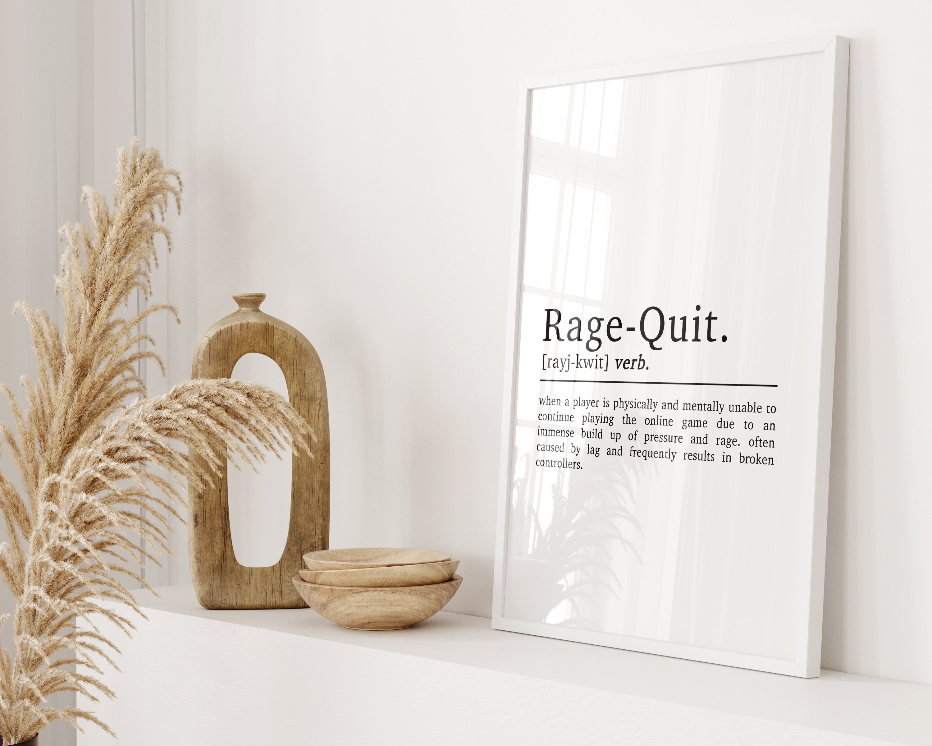 Rage Quit Game - Rage Quit Definition, Gaming Zoom gifts Poster for Sale  by NamNguyen97