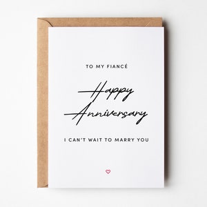 Carte d'anniversaire de fiancé, carte de joyeux anniversaire à mon fiancé, carte d'anniversaire pour fiancé, carte d'anniversaire de futur mari, carte de fiançailles