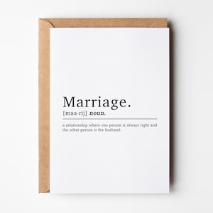 Définition drôle de mariage de carte d'anniversaire | Carte d'anniversaire pour mari | Cartes d'anniversaire de mari | Carte d'anniversaire de mariage | Pour lui