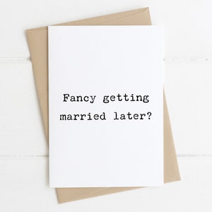 Carte de vœux pour se marier plus tard | Carte Se marier | Carte de mariage | Le jour de notre mariage | Marions-nous | carte pour la mariée | Marié