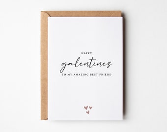 Galentines Day Card For Best Friend, Friend Valentines Day Card, Happy Galentines Day For Her, Valentines Day Cards For Friends, Bestie Card