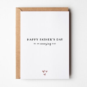 Carte de fête des pères, à un papa incroyable, carte de fête des pères heureuse pour papa, carte de fête des pères amour mignon, cadeau de fête des pères, carte de papa, carte pour lui