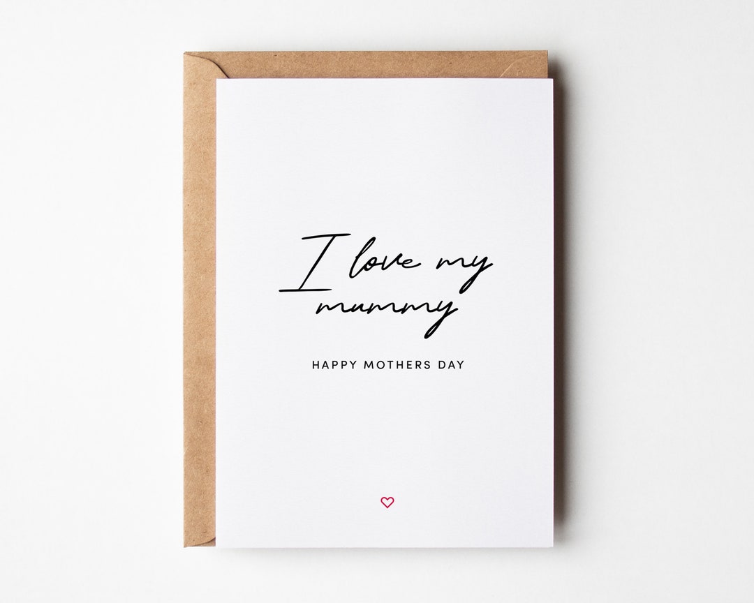 Happy Mothers Day Card for Mummy, Mummy Mothers Day Card, Mum Mothers ...
